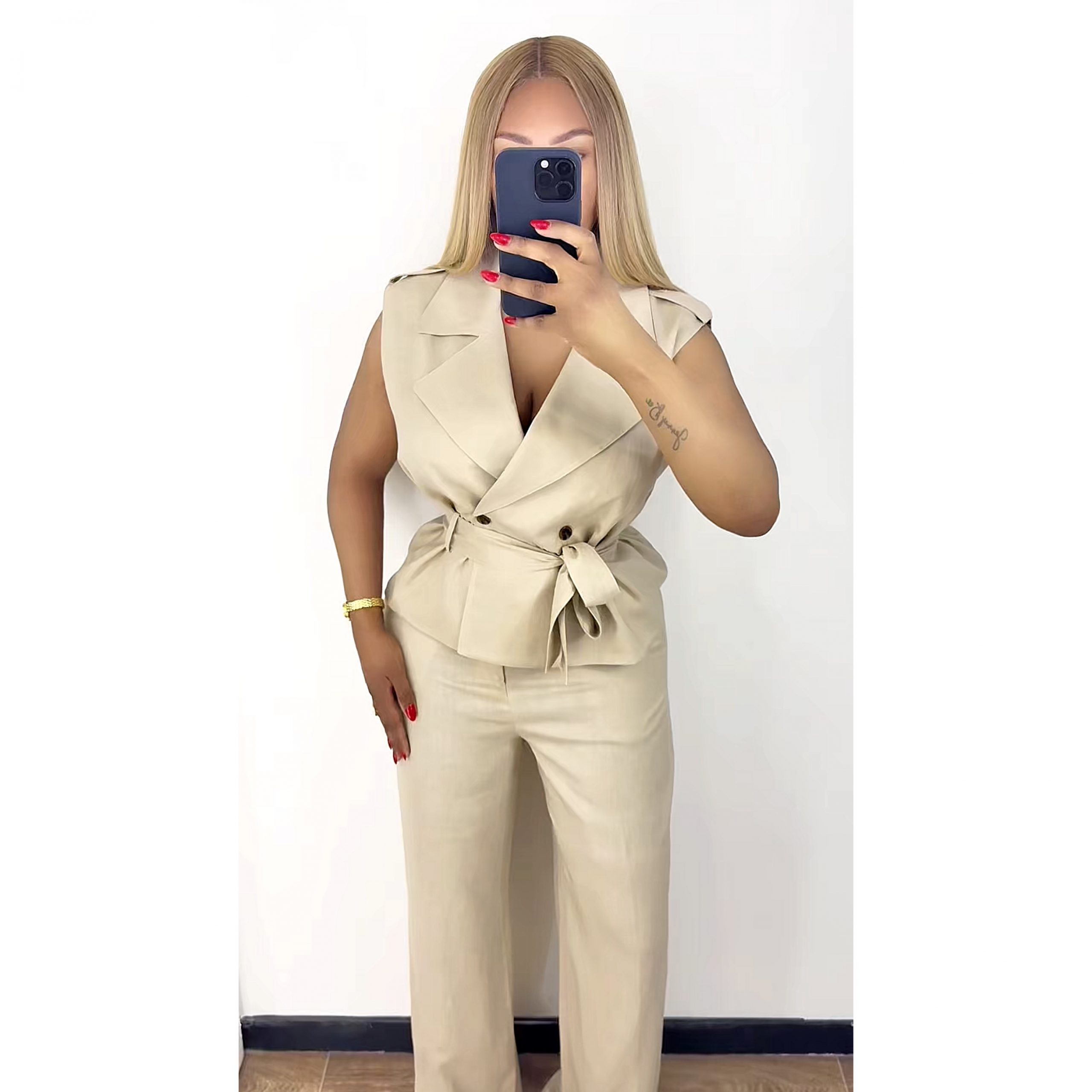 ISIMG-741691 ENSEMBLE GILET BEIGE – Image 1